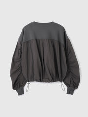 スイッチングドロストスウェットプルオーバー≪洗濯機で洗える≫