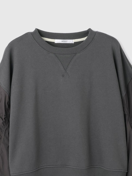 スイッチングドロストスウェットプルオーバー≪洗濯機で洗える≫