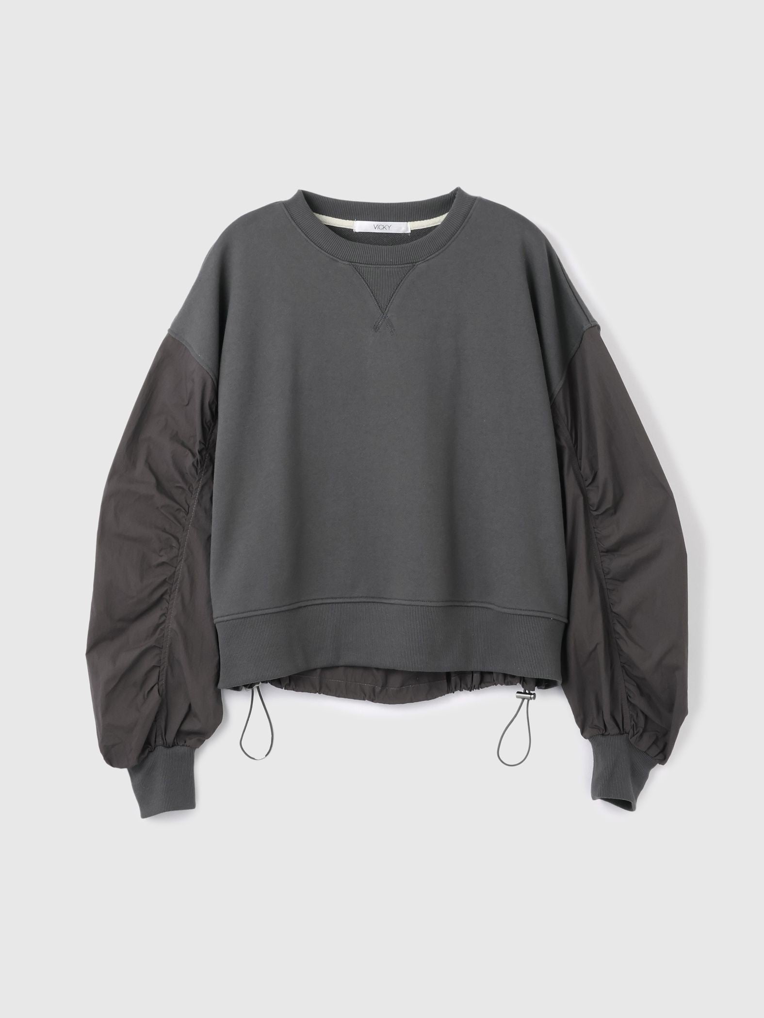 スイッチングドロストスウェットプルオーバー≪洗濯機で洗える≫