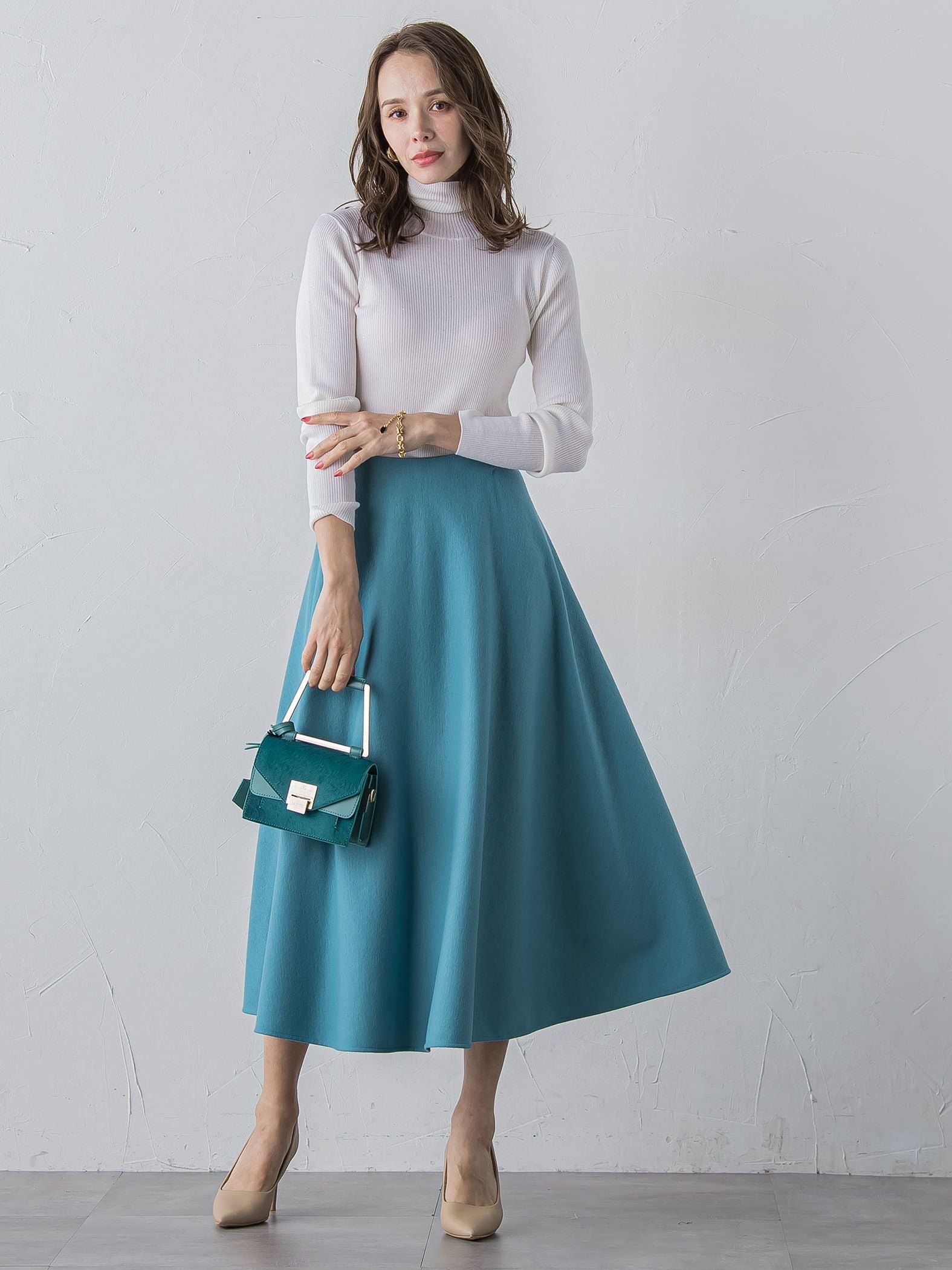 メルトンサーキュラースカート