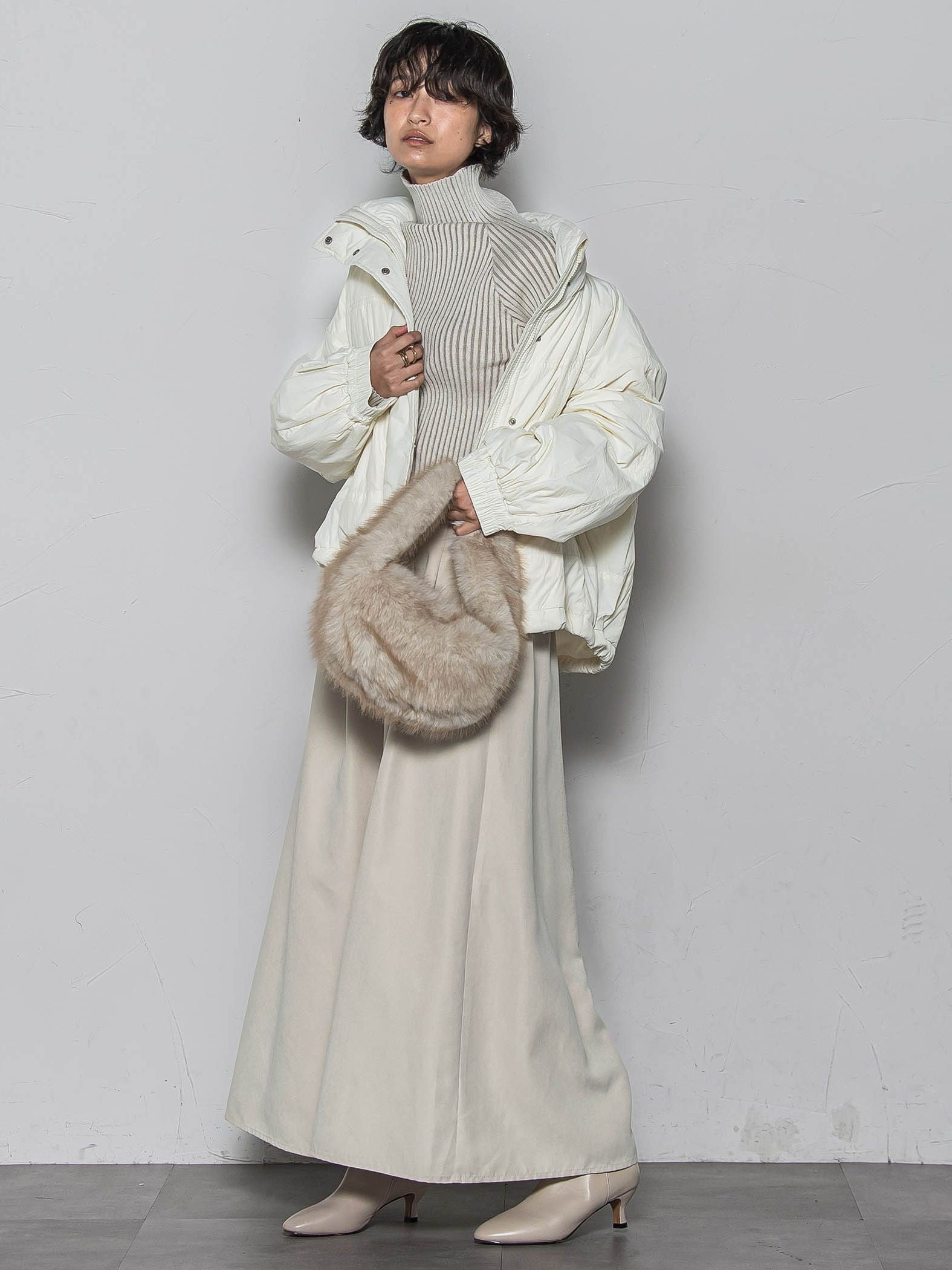 【WEB限定】プレーティングリブニットプルオーバー≪手洗い可能≫