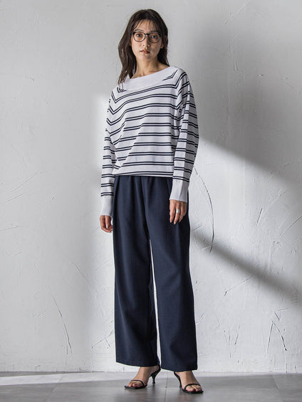 LEVITA Vネックドルマンニットプルオーバー