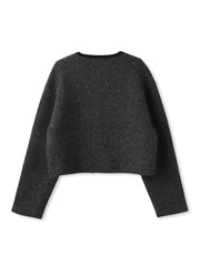 【カタログ掲載】ストライプニットジャケット≪手洗い可能≫