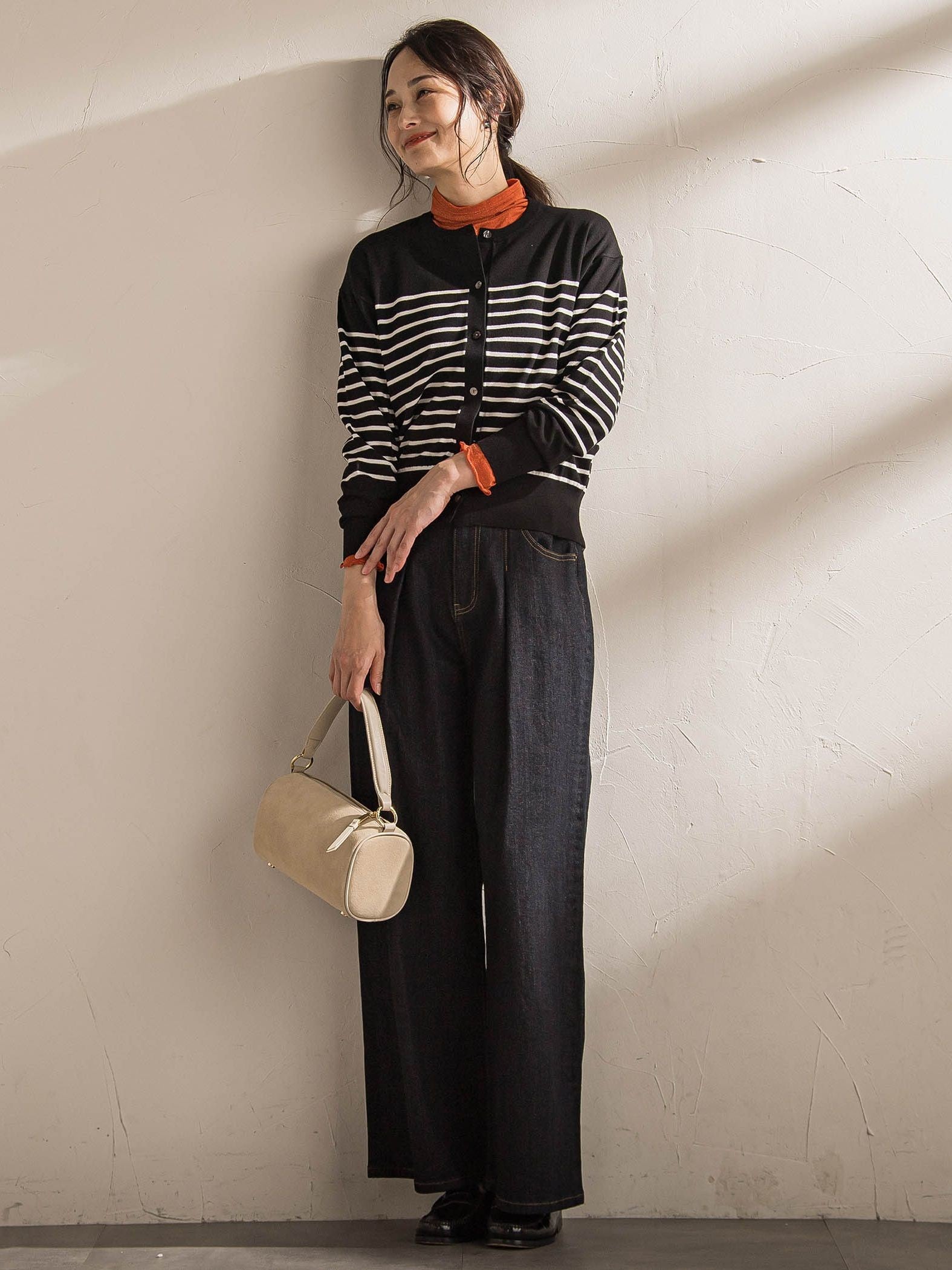 【WEB限定】365デニムパンツ ワイドシルエット≪洗える≫