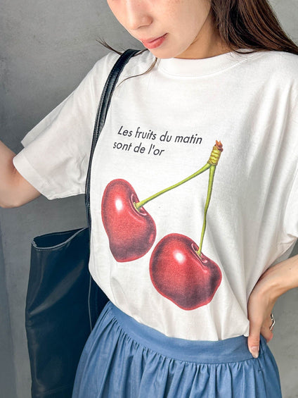 【WEB限定】【RegencyWorks】フルーツTシャツ cherry