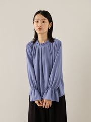 エステールギャバジンハイネックブラウス≪手洗い可能≫