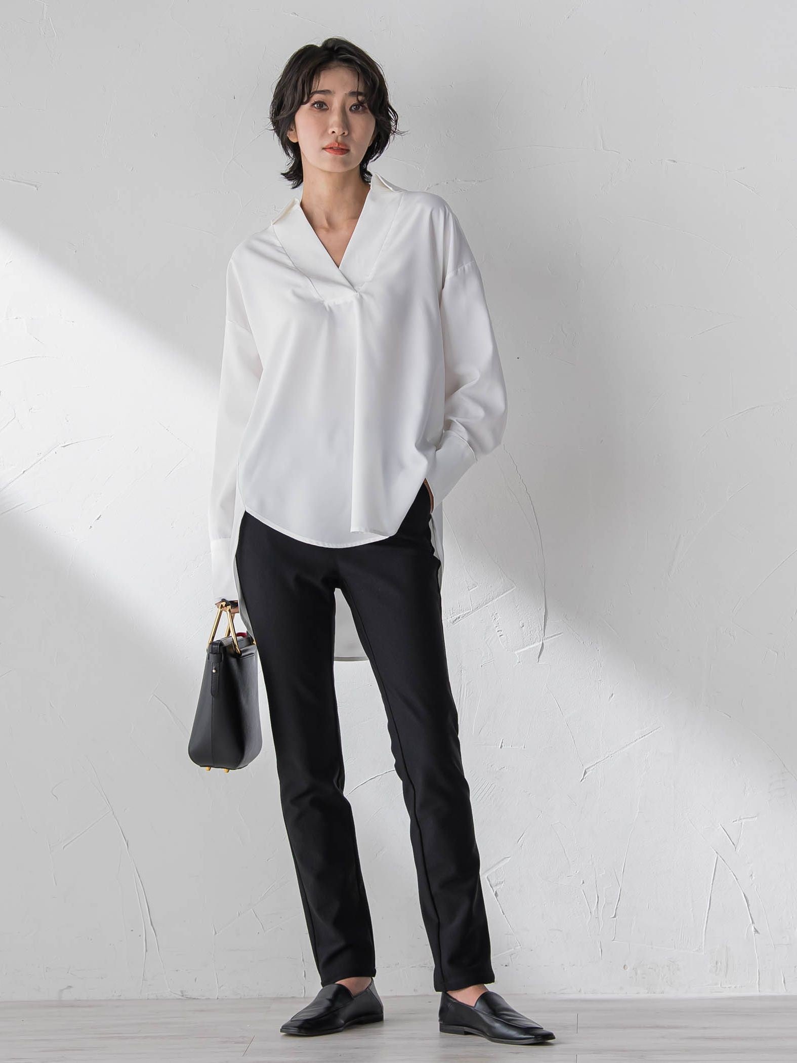 【WEB限定/新色追加】”3コーデが叶う2点セット”ニット×シャツ