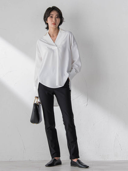 【WEB限定/新色追加】”3コーデが叶う2点セット”ニット×シャツ