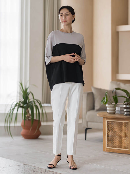 【WEB限定/+5cm丈長め】【極・名品パンツ】シェルタリングテーパードパンツ
