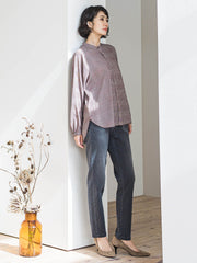 【WEB限定/大きいサイズ】”楽暖”あったか裏起毛スキニーデニム≪洗濯機で洗える≫