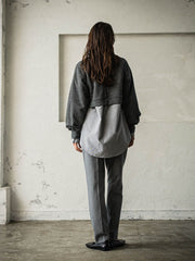 裏毛クロップドトレーナー≪洗濯機で洗える≫