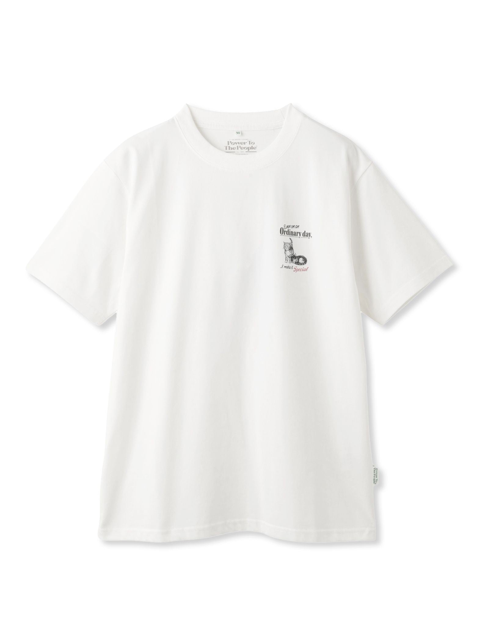 【Power To People】Ordinary day プリント Tシャツ
