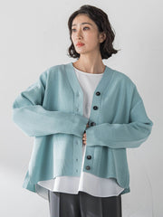 【大きいサイズ/WEB限定カラーあり】スポンディッシュニットカーディガン