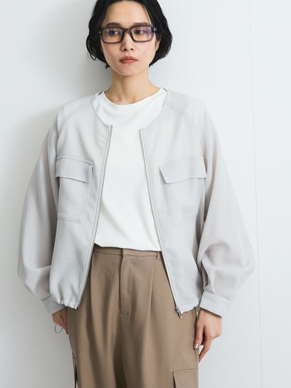 メッシュZIPブルゾン≪手洗い可能≫