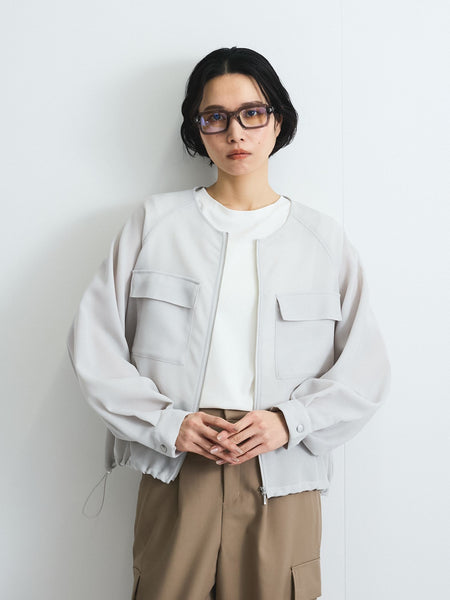 メッシュZIPブルゾン≪手洗い可能≫