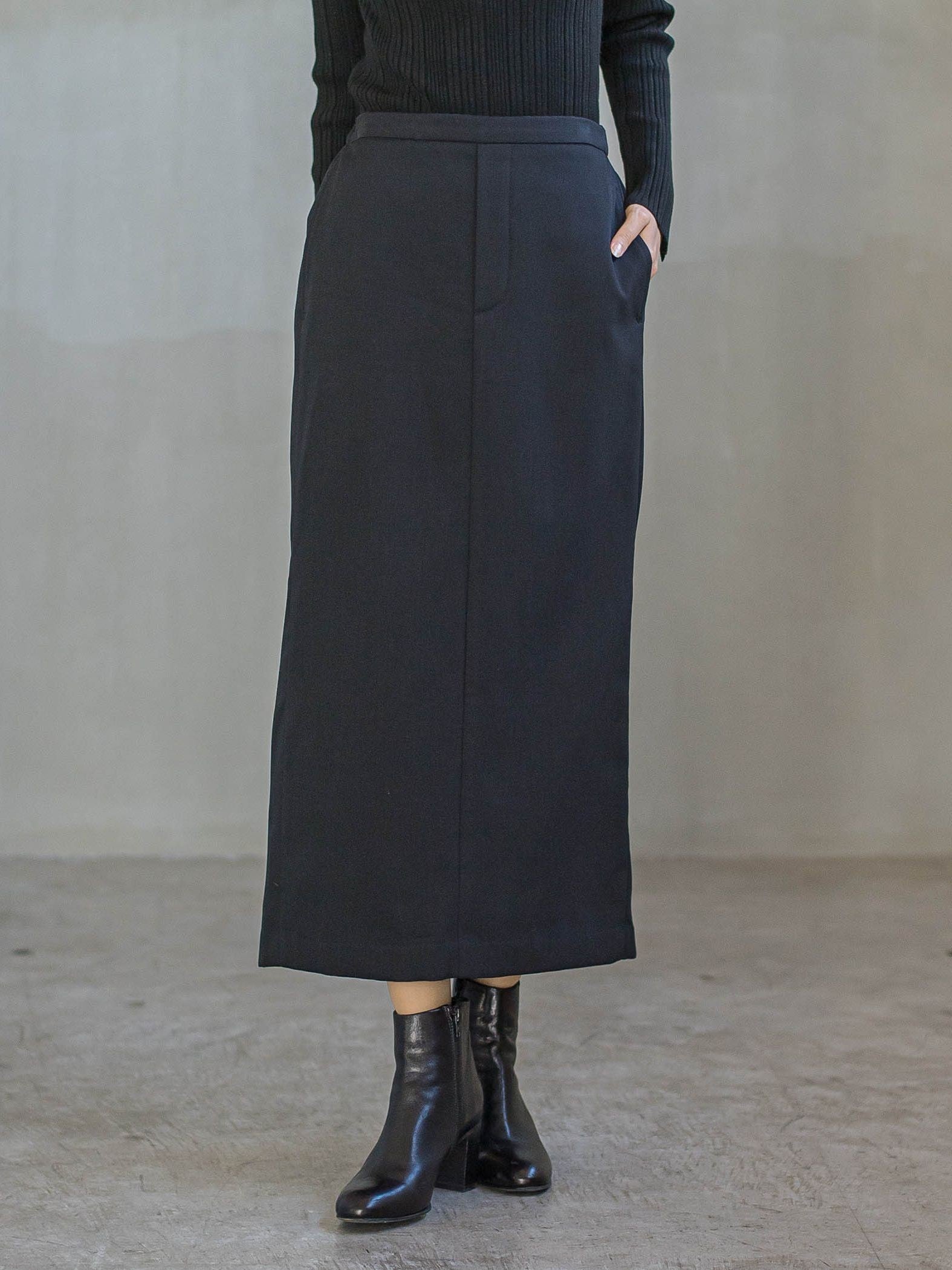 裏起毛タイトスカート≪手洗い可能≫