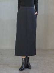 裏起毛タイトスカート≪手洗い可能≫