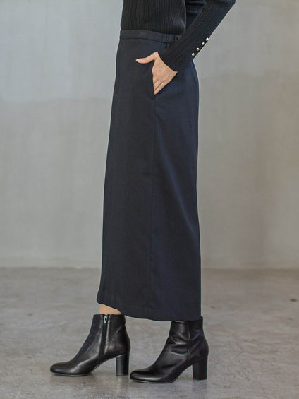 裏起毛タイトスカート≪手洗い可能≫