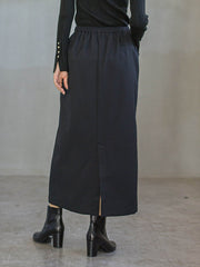 裏起毛タイトスカート≪手洗い可能≫