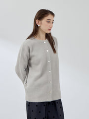 フェレットタッチWフェイスニットジャケット≪手洗い可能≫