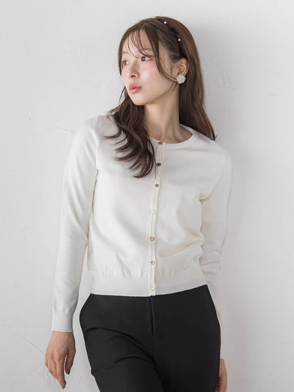 45TH限定≪QCロゴ入り≫マルチ釦ツインニット