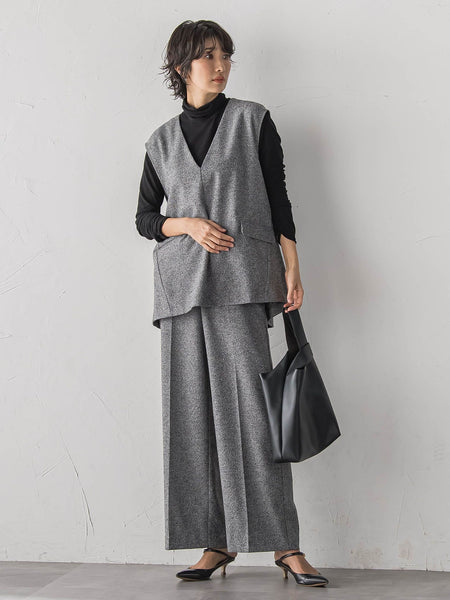 【大きいサイズ/受注会限定】カシミヤシルクシアージャージカットソー