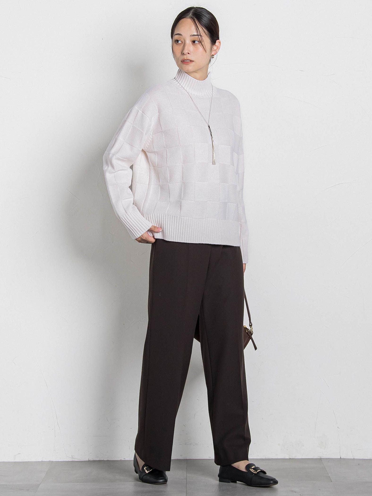 両面起毛ワイドパンツ≪WEB限定13号/洗える/セットアップ対応≫