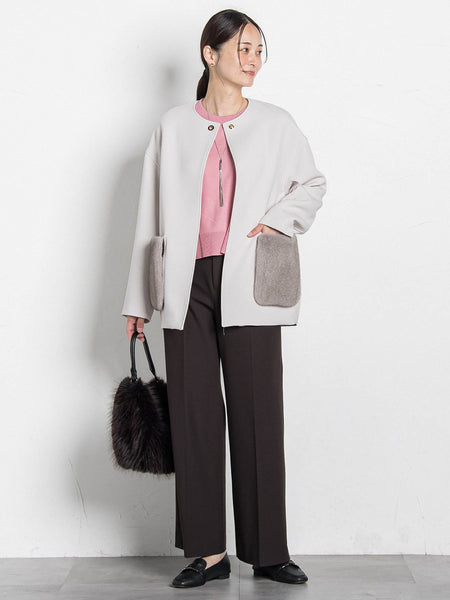 両面起毛ワイドパンツ≪WEB限定13号/洗える/セットアップ対応≫