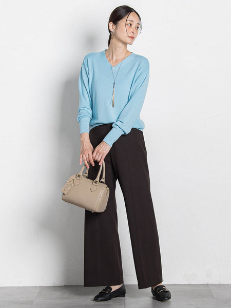 両面起毛ワイドパンツ≪WEB限定13号/洗える/セットアップ対応≫