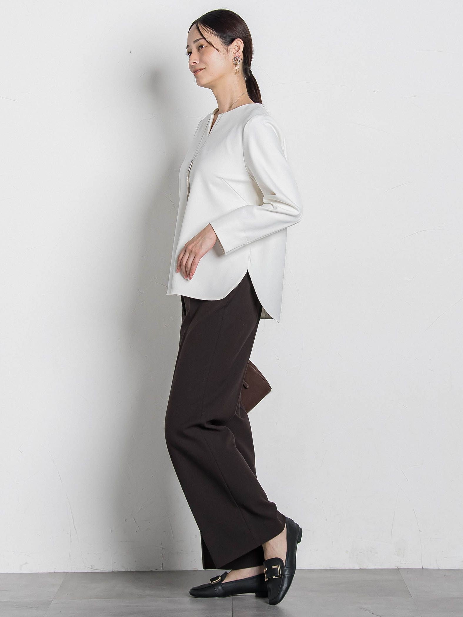 両面起毛ワイドパンツ≪WEB限定13号/洗える/セットアップ対応≫