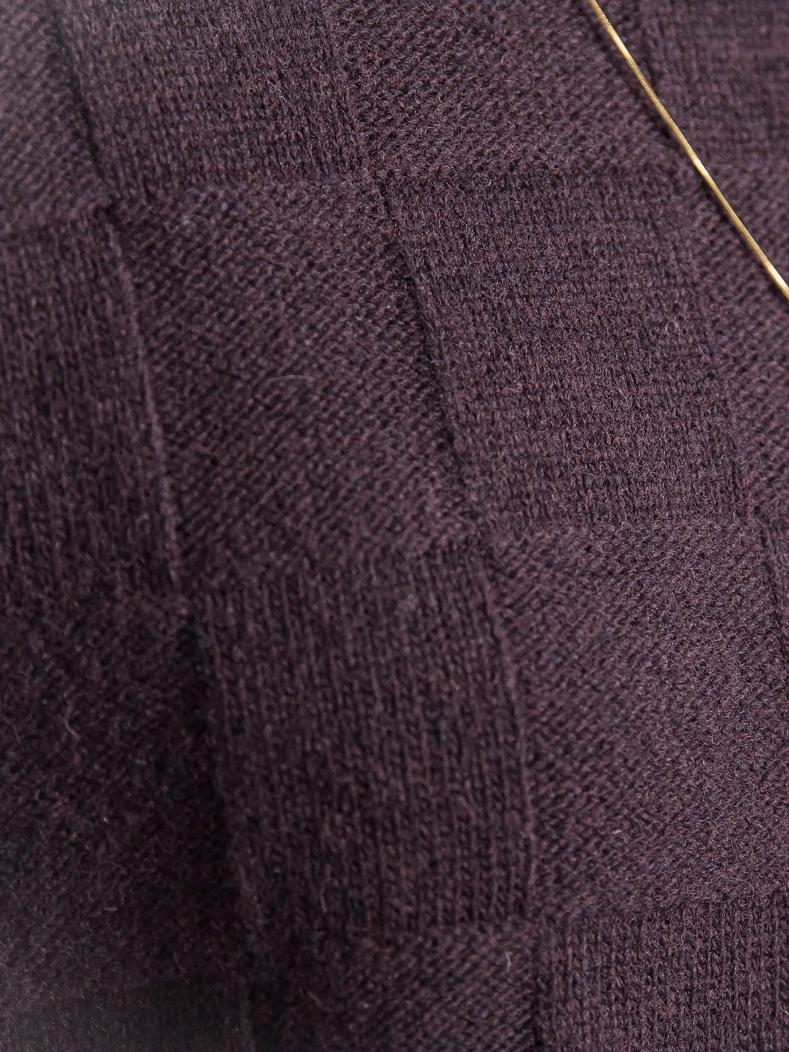 格子柄ハイネックニット≪洗える≫