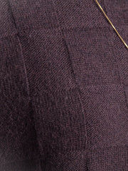 格子柄ハイネックニット≪洗える≫