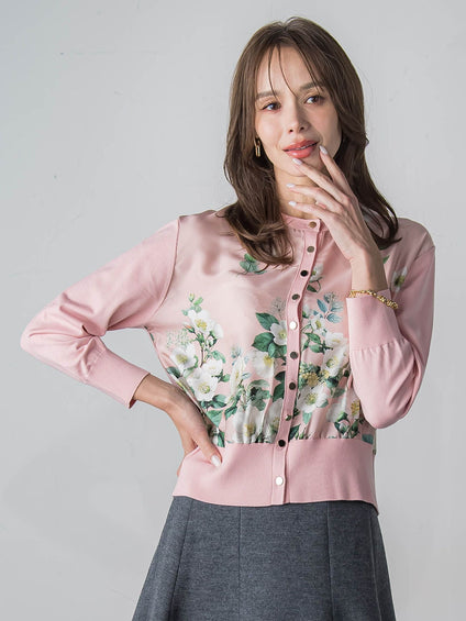 クリスマスローズカーディガン