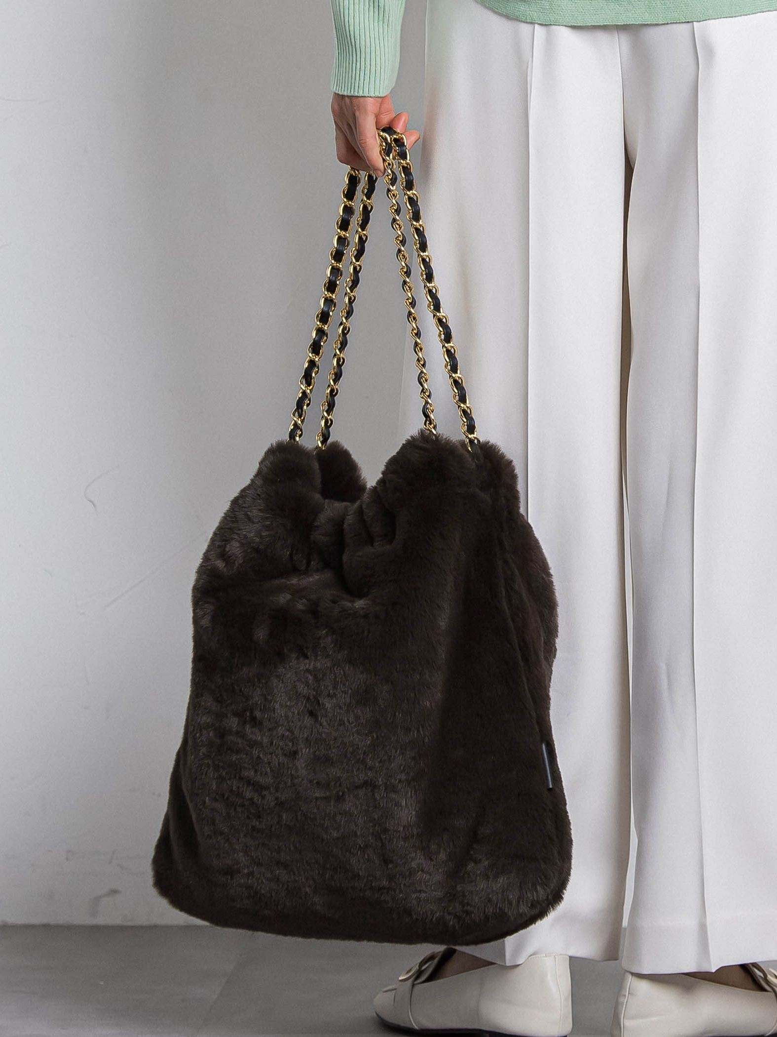 【VIOLAd'ORO】エコファーチェーントート　ELMO / V-8924