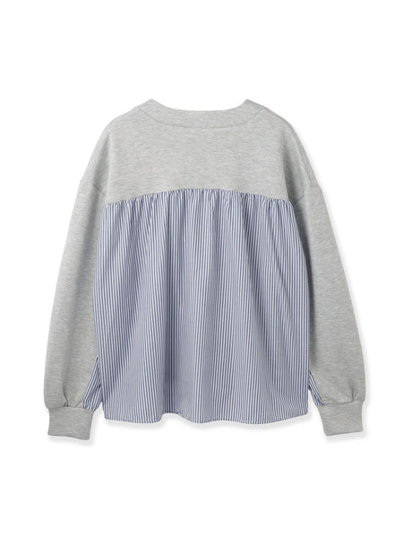 ダンボールバックストライプカーディガン