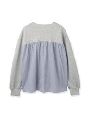 ダンボールバックストライプカーディガン