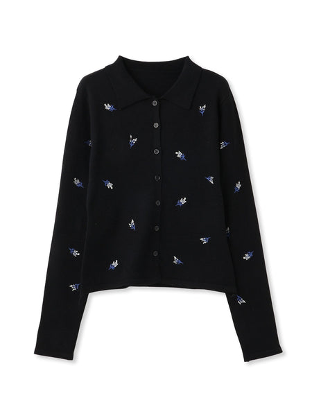 フラワーシシュウニットプルオーバー≪手洗い可能≫