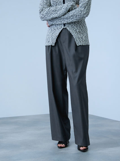 サイドポケットワイドタックパンツ