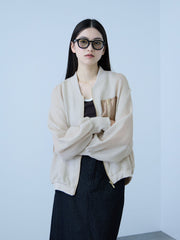 【大人の抜け感】メッシュブルゾン