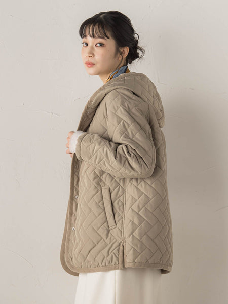 【WEB限定】ポリエステルタフタキルトコート