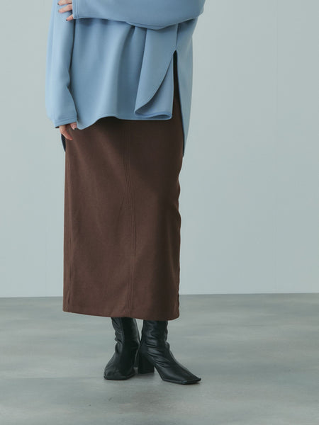 ソフトニットメルトンIラインスカート≪手洗い可能≫