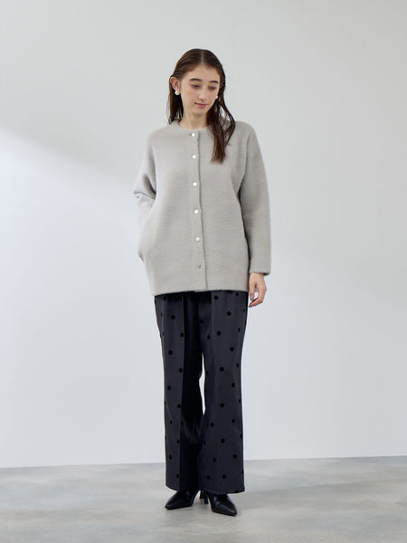 フェレットタッチWフェイスニットジャケット≪手洗い可能≫