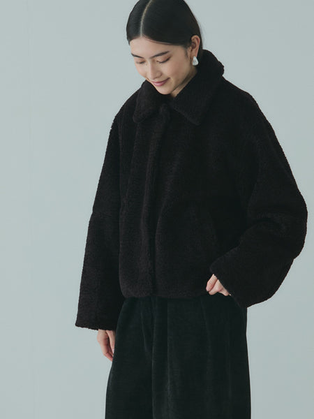 ボアコクーンスリーブブルゾン