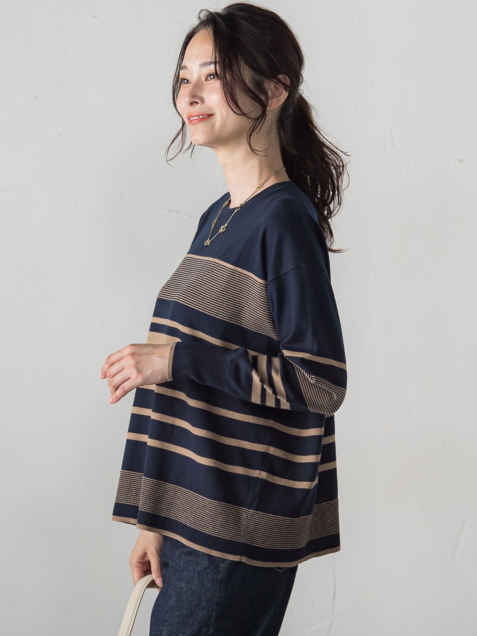 【WEB限定】ランダムボーダーニット≪11号あり/洗える≫