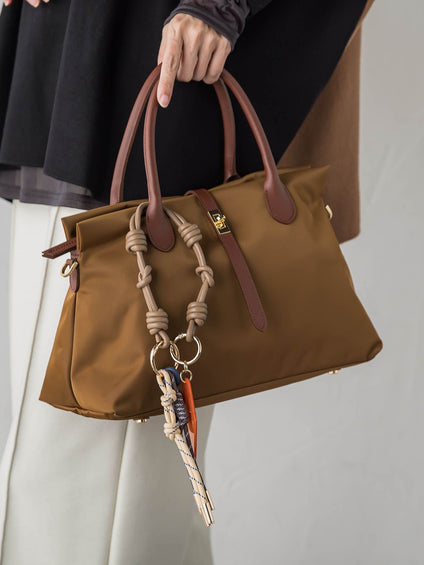 【VIOLAd'ORO】ターンロック付きナイロントートバッグ