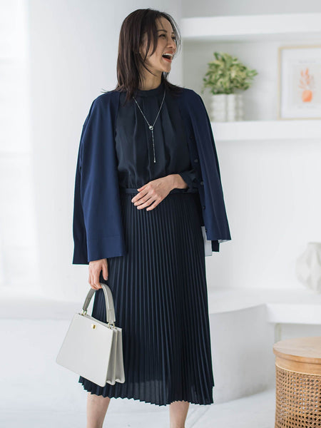 【WEB限定 13号】ボウタイフォーマルワンピース≪洗える≫