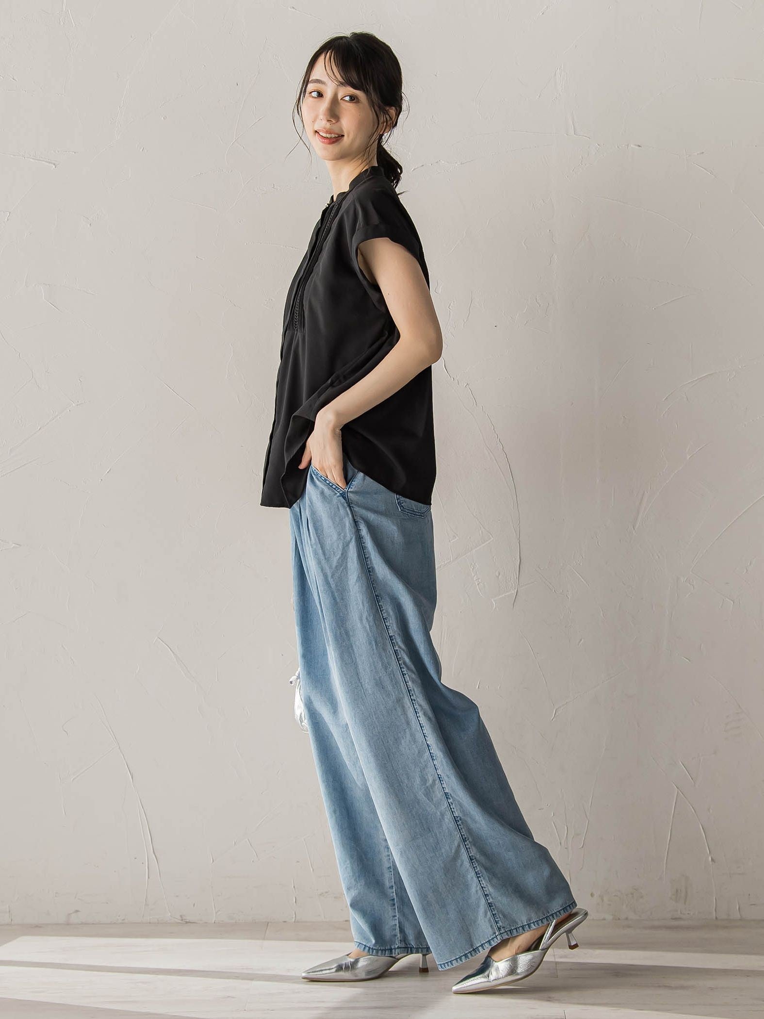 Air DENIM ワイドパンツ