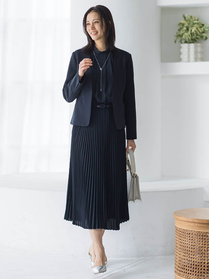 【WEB限定 13号】ボウタイフォーマルワンピース≪洗える≫