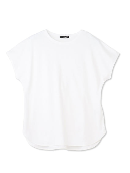 【WEB限定】【3サイズ】スムースコットンラウンドヘムカットソー≪洗える/接触冷感≫