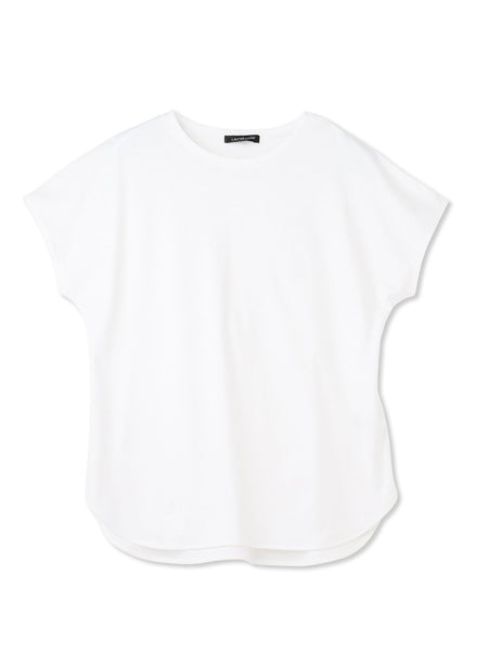 【WEB限定】【3サイズ】スムースコットンラウンドヘムカットソー≪洗える/接触冷感≫